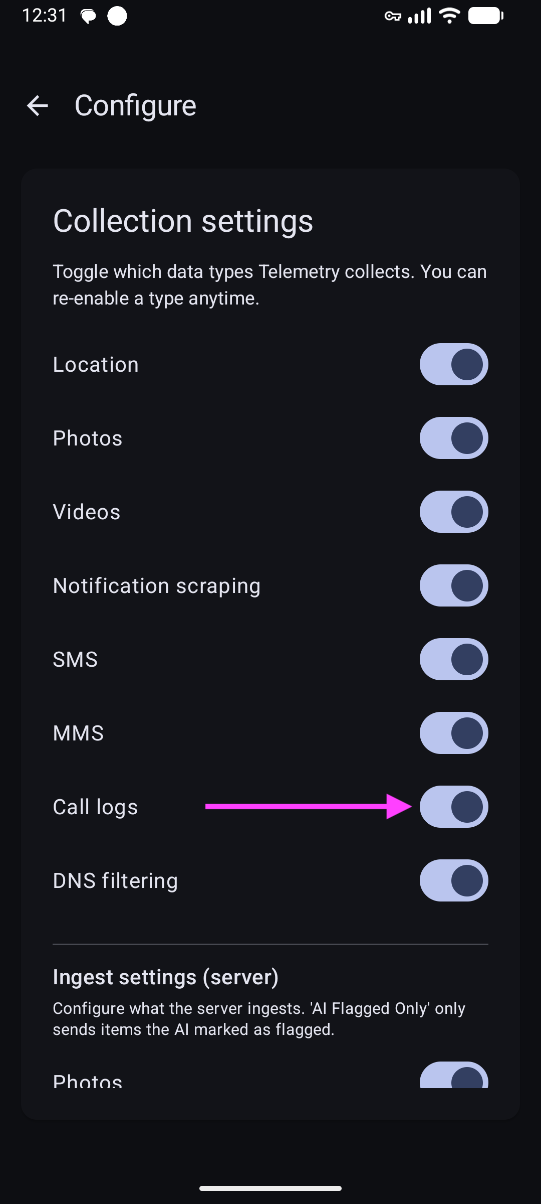 dns enable dns enable