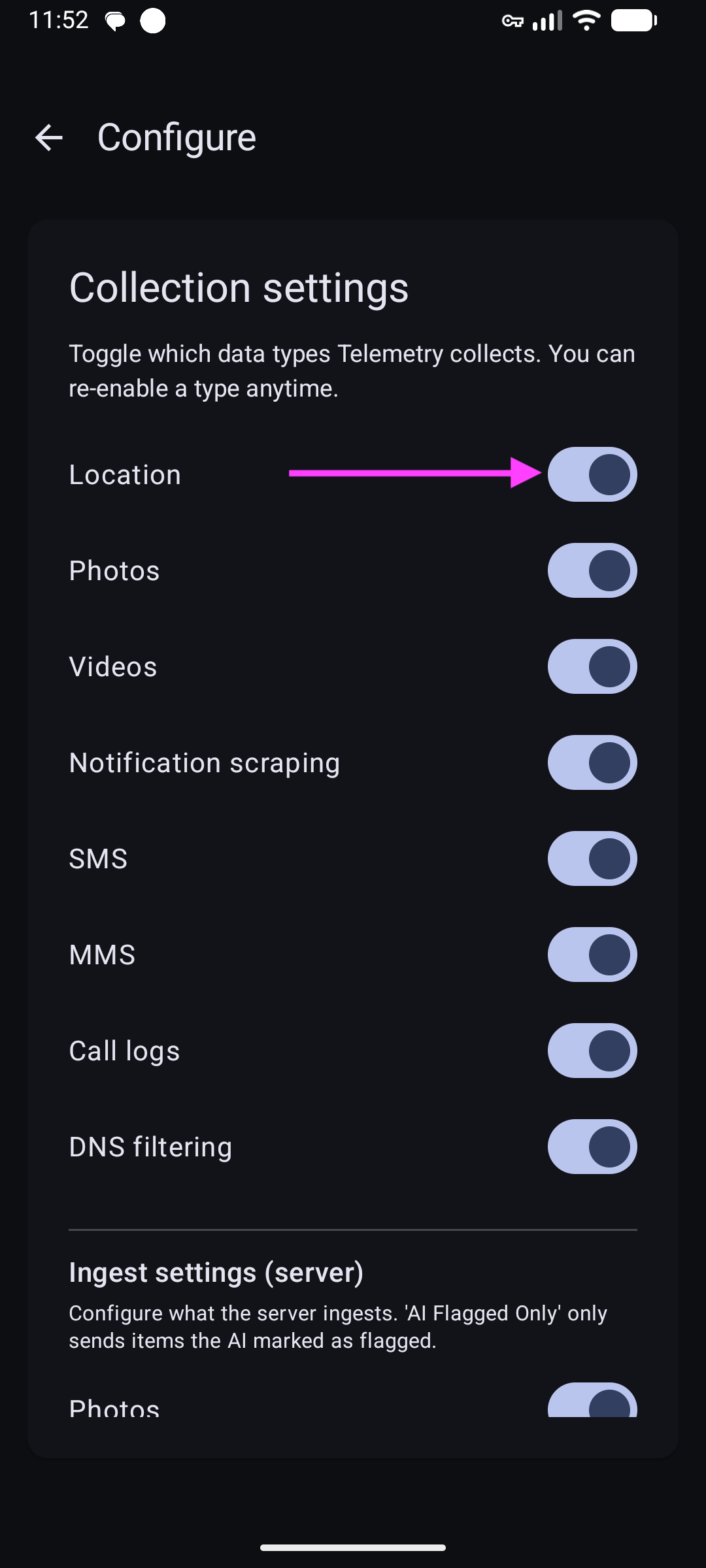 grant location grant location