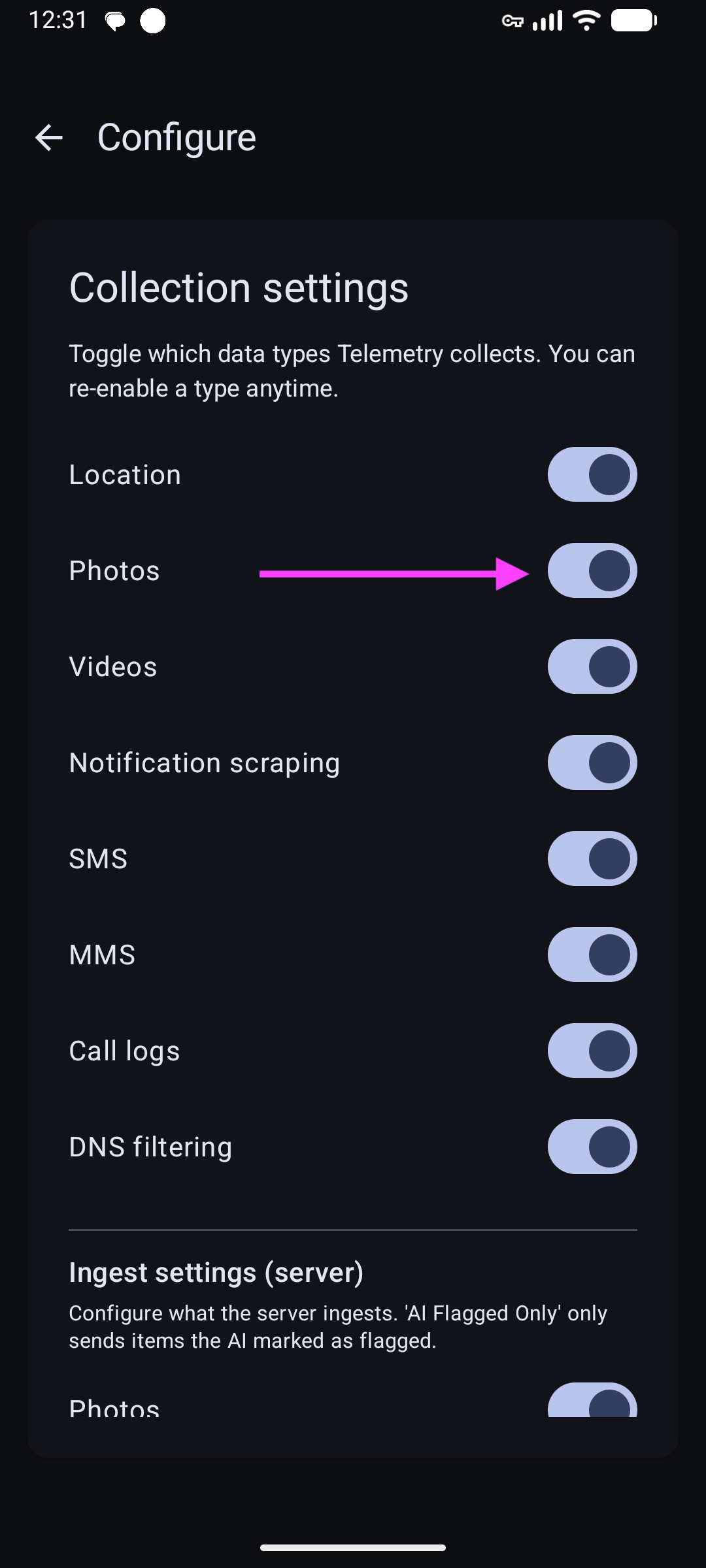 dns enable dns enable